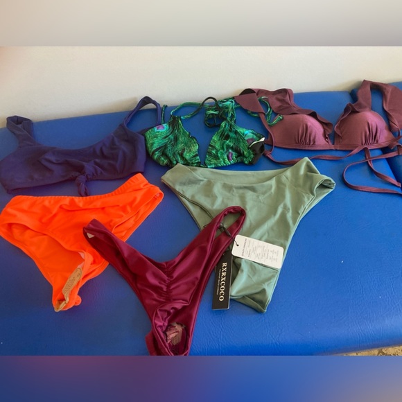 Womens bikini swimsuit 3 tops 3 bottoms mix n match. Bundle  size small/xs/med - Picture 7 of 8